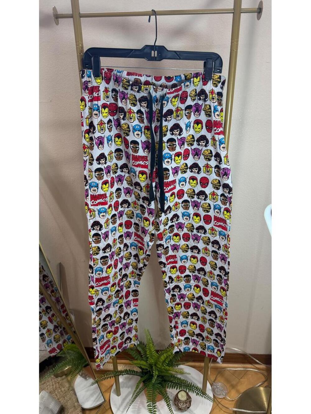 S Marvel unisex Vintage Comic Character  Lounge Pajama Pants